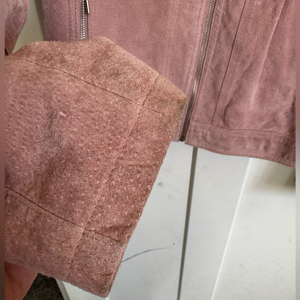 Vintage Wilsons Leather Women's Mauve Suede Jacket - Picture 3 of 8